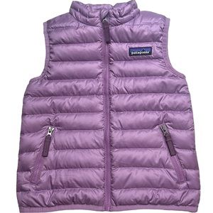 Baby Patagonia Lavender Down Puffy Vest w/ Pockets Sz 3T